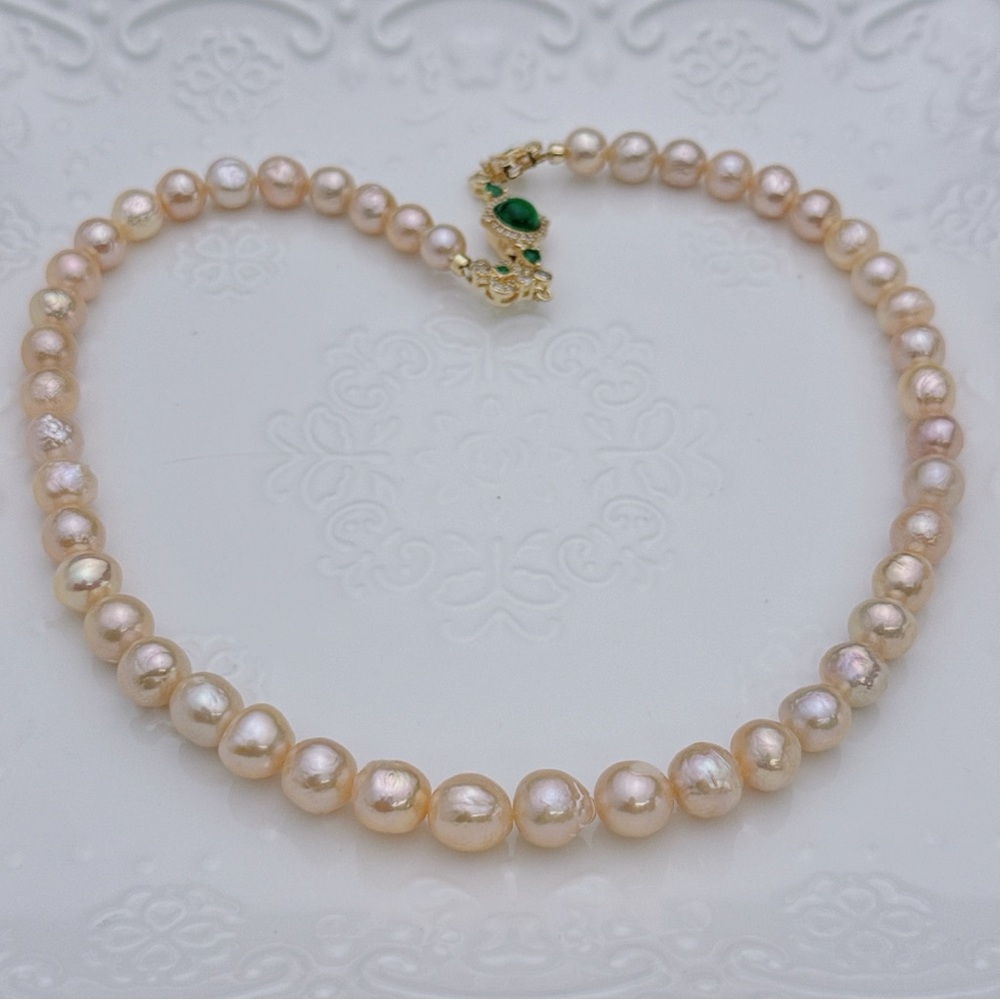 26X207 Handmade Edison Freshwater Baroque Pearl Necklace - Picture 9 of 9